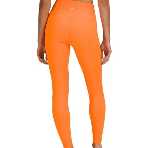 Lululemon Wunder Under High-Rise Tight 28" Leggings Orange Soda Size 2 - Picture 2 of 9